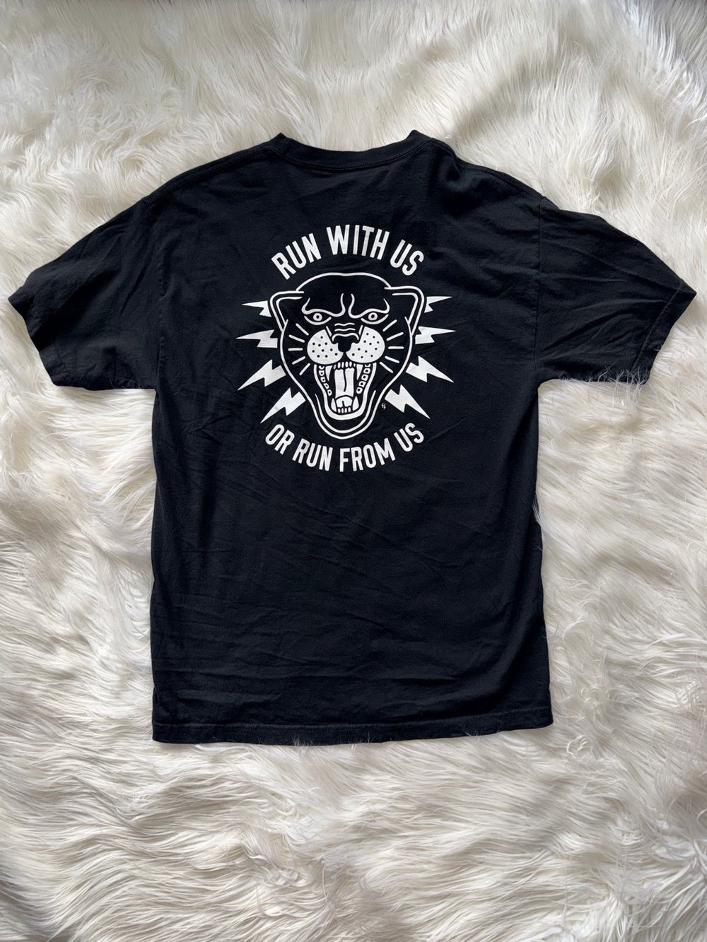 Lurking Class by Sketchy Tank “Run With Us Or Run From Us” Panther Head Tshirt